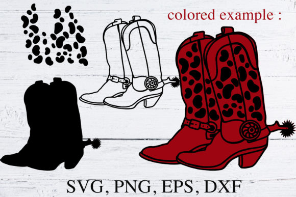 Cowboy Boots SVG Silhouette Vector Review