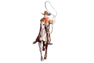 Cowboy Riding Horse Embroidery Review