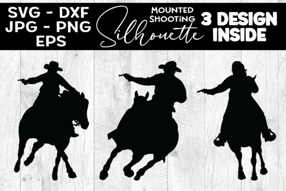 Mounted Shooting Silhouette SVG Cowboy S Review