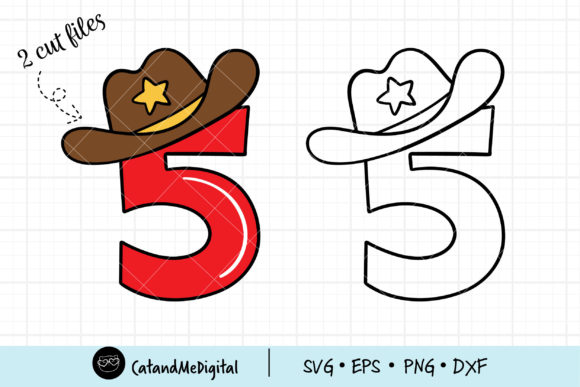 Number Five Cowboy Svg: A Versatile Design for Real Projects