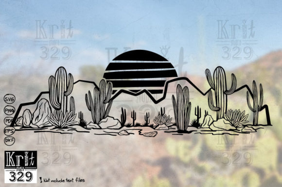 Western Desert Landscape Cactus SVG Review